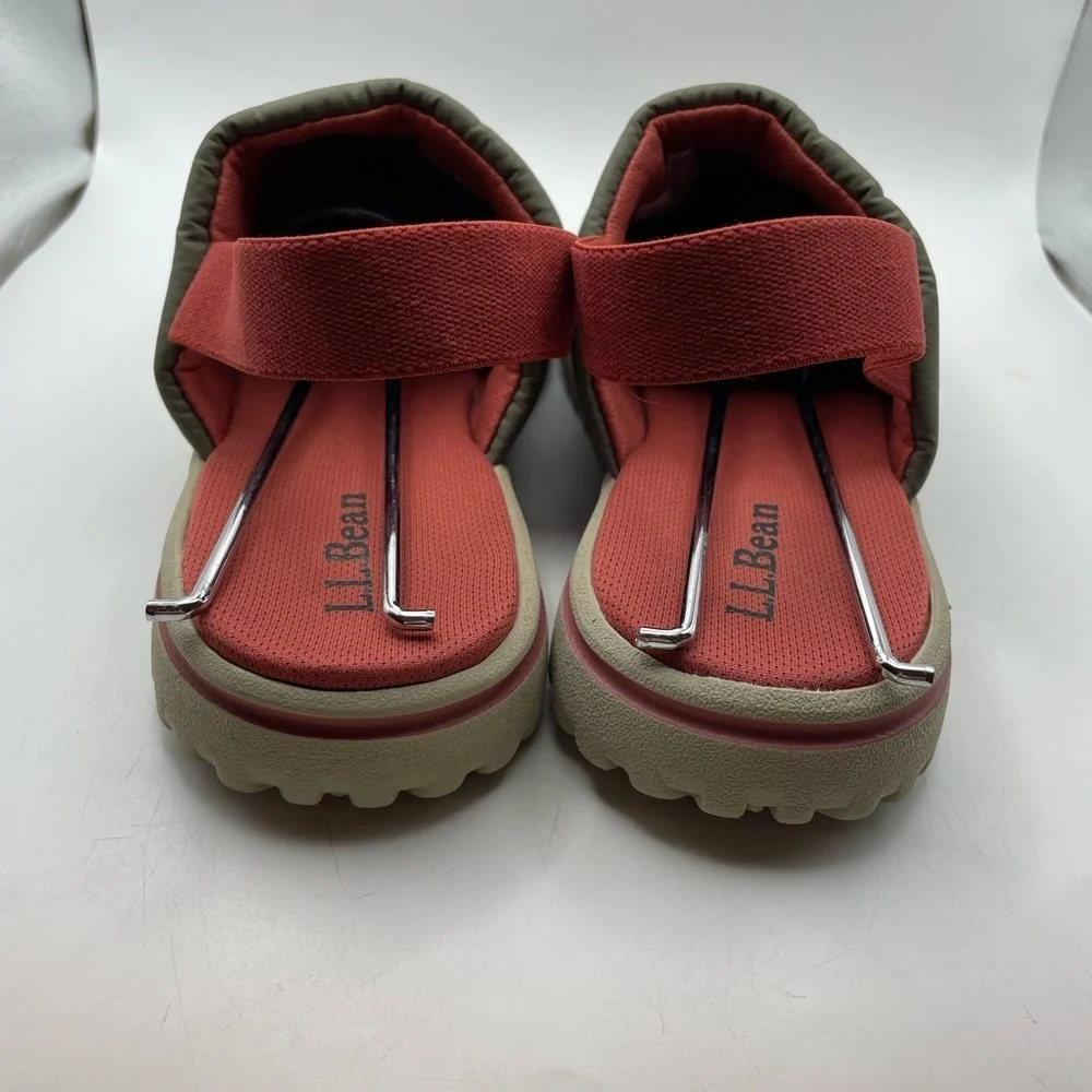 L.L Bean Airlight boys green mules size 3-4